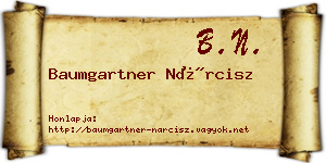 Baumgartner Nárcisz névjegykártya